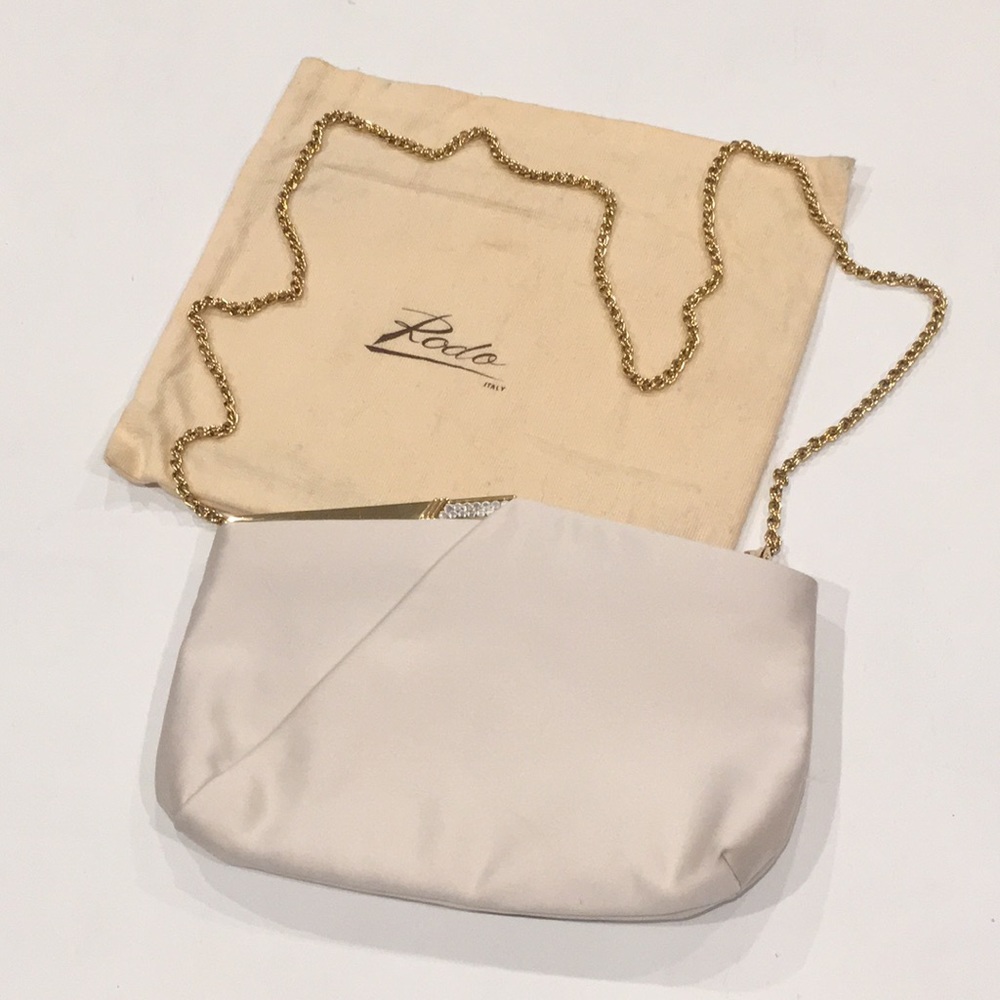 Rodo | Cream Clutch Shoulder Bag